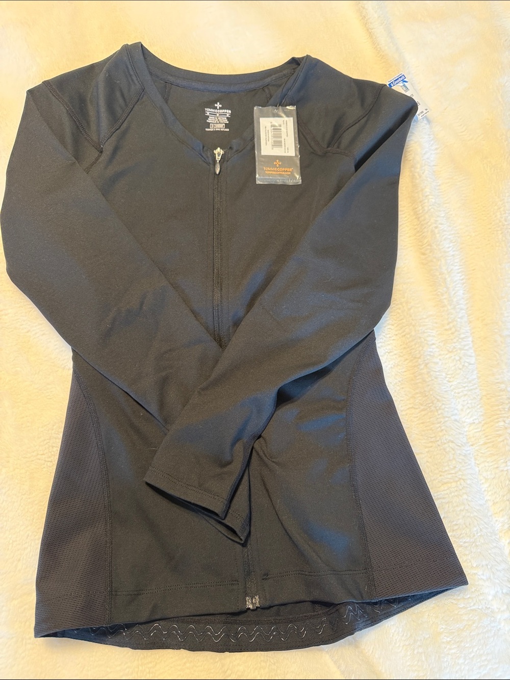Black Women's Zip-Front Performance Top - Unbranded by Tommie Copper